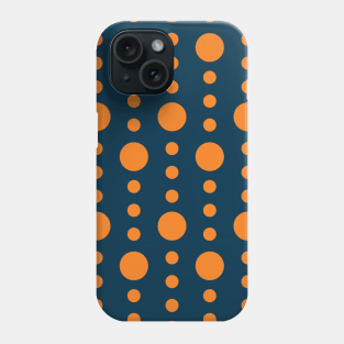 Blue and Orange Circle Seamless Pattern 021#002 Phone Case