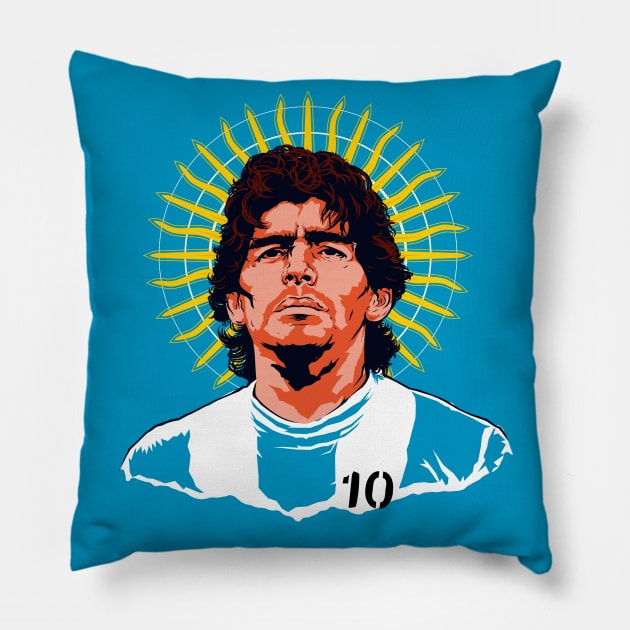 MARADONA Pillow by Hislla