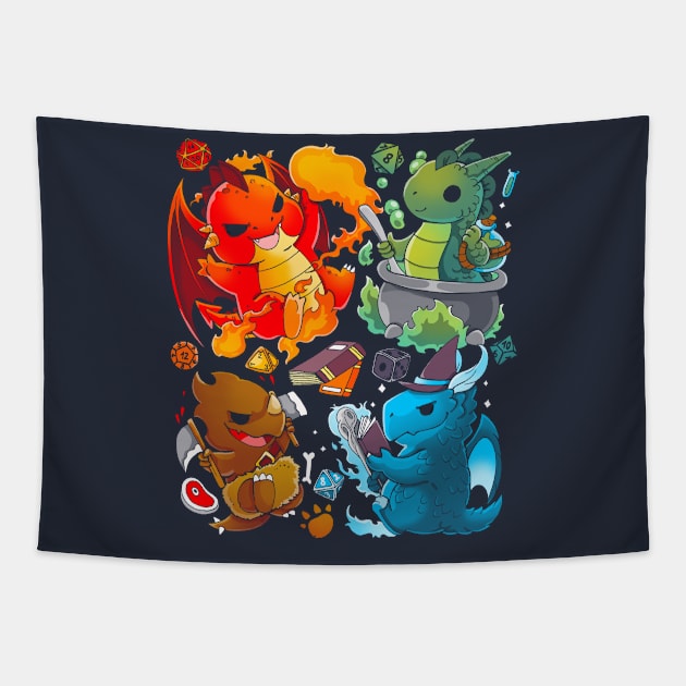 Dragon Role Play Tapestry by Vallina84