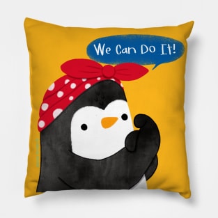 Penguin Girl Power Pillow