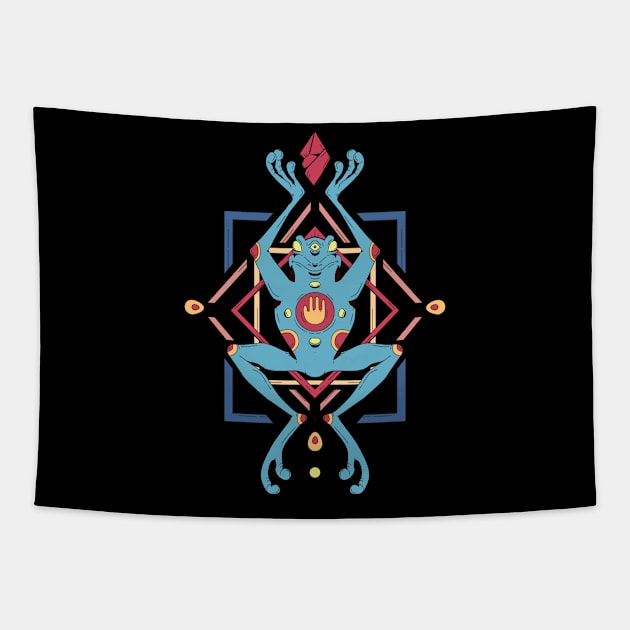 Magic frog Tapestry by Pineapple Space