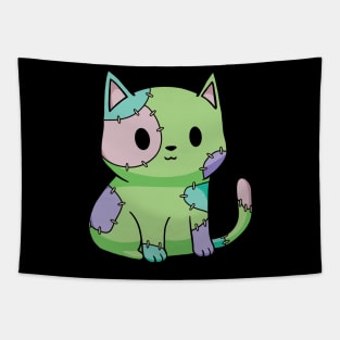 Frankenkitten Cat Halloween Tapestry