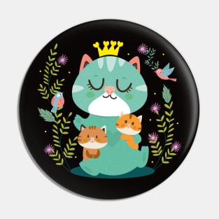 Mother cat Pin