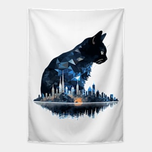 Cat Pet Animal Beauty Nature City Discovery Tapestry