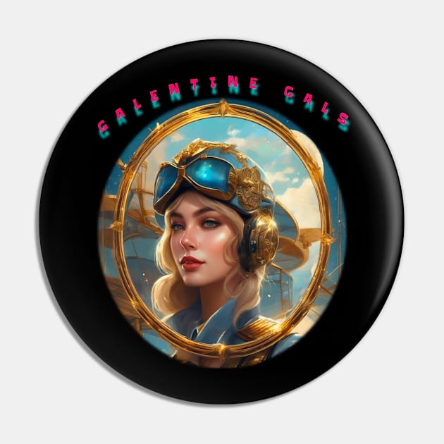 Galentines gal cute pilot Pin by sailorsam1805