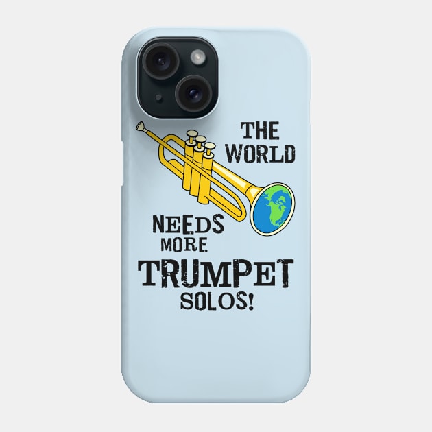 Trumpet Solos Phone Case by Barthol Graphics