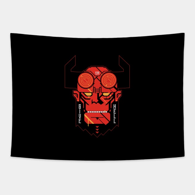 Give Them Hell Tapestry by BadBox