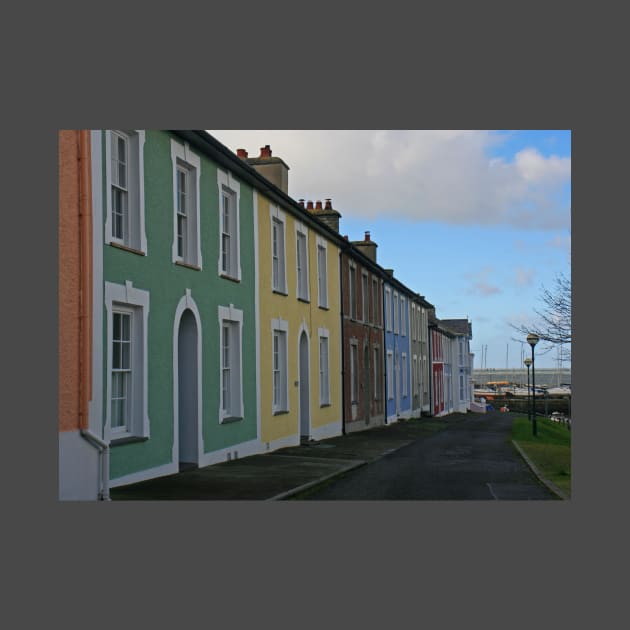 Rainbow Row, Aberaeron, February 2020 by RedHillDigital