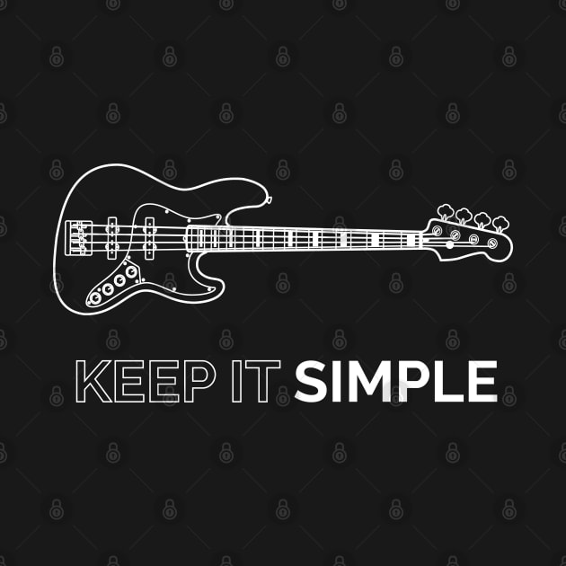 Keep It Simple J-Style Bass Guitar Outline by nightsworthy