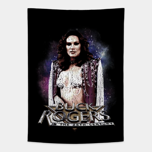 Vintage Worn Crack - buck rogers princess ardala draconian Tapestry by cezzaneartist