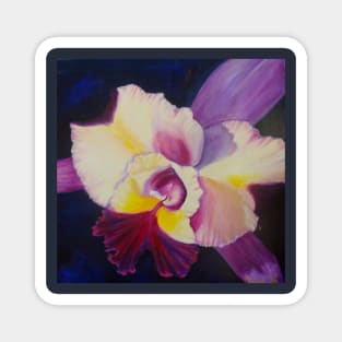 Violet Orchid Magnet