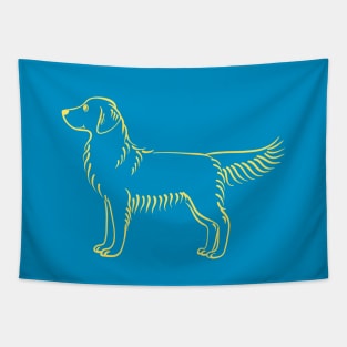 Standing Golden Retriever Tapestry