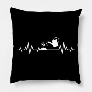 Gardening heartbeat, garden lover, plant lover Pillow