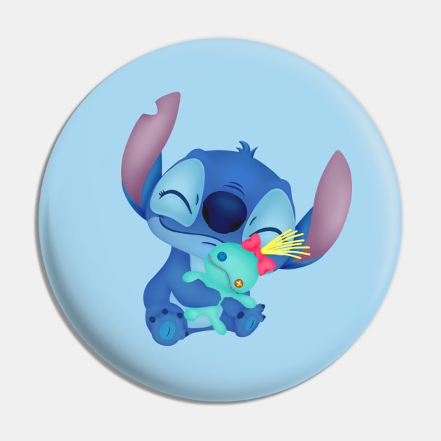 Stitch and Doll - Lilo And Stitch - Pin