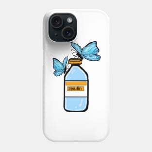 Butterflies and Insulin Phone Case