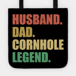 Husband dad cornhole legend Tote