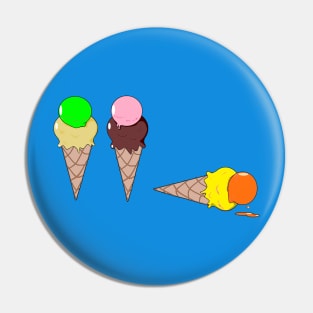 Three Ice Cream Cones Pin