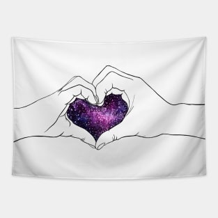 Cosmic Love Galaxy Tapestry