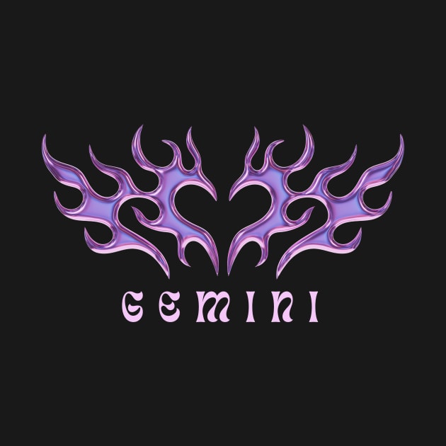 Gemini Y2K Butterfly by rosiemoonart