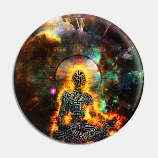 Meditation in Vivid Space Pin