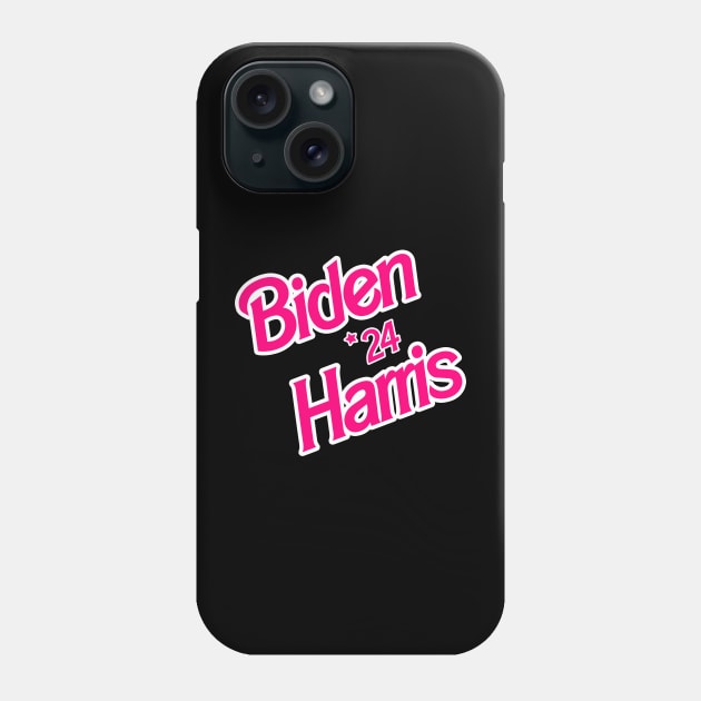 Biden Harris 24 - Saving Democracy Barbie Style! Phone Case by Tainted