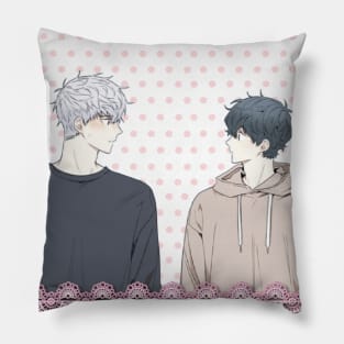 sweet gay couple Pillow