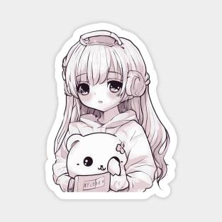 Kawaii Anime Girlfriend Magnet