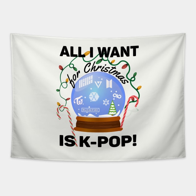 All I Want for Christmas is K-POP Tapestry by WhatTheKpop