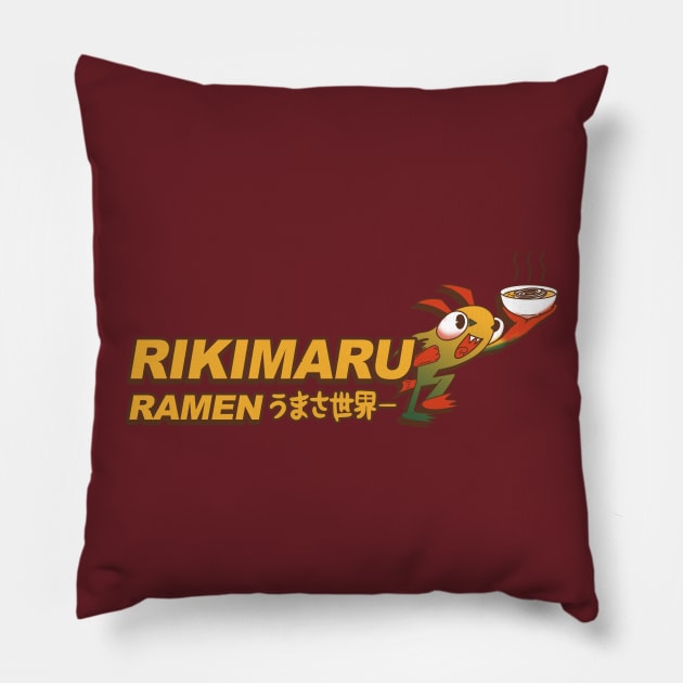 Rikimaru Ramen Restaurant Pillow by LegendaryPhoenix