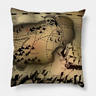 Treasure Map Pillow