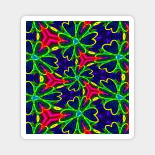 Cute Watercolor Flower Pattern Magnet