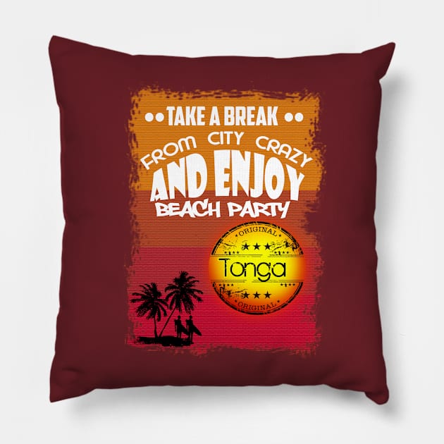 Tonga Beach Pillow by dejava