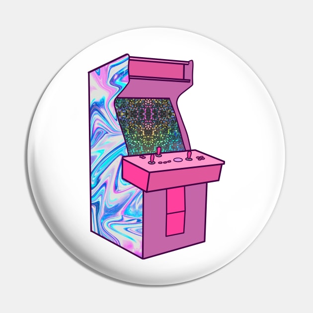 Pink Arcade Machine Pin by saradaboru