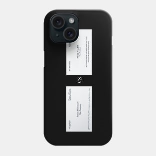 PATRICK BATEMAN VS PAUL ALLEN BUSINESS CARD Phone Case