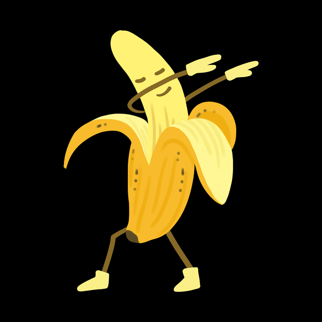 Banana Dabbing Kawaii by CreativeGiftShop