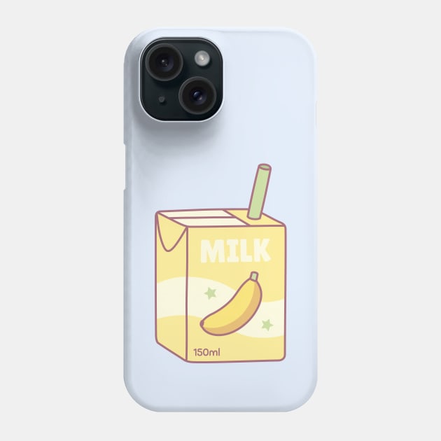 Cute Packet of Banana Milk Phone Case by rustydoodle