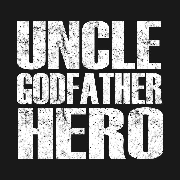 Mens Uncle Godfather Gift design - Vintage Style New Uncle by Blue Zebra