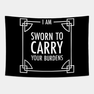 I am Sworn to Carry Your Burdens - Lydia Skyrim Bag Tapestry