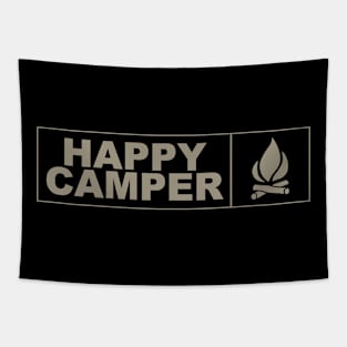 Happy Camper Logo Apparel & Accessories Tapestry