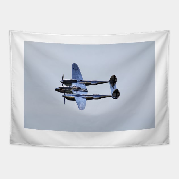 Lockheed P-38 Lightning Tapestry by holgermader