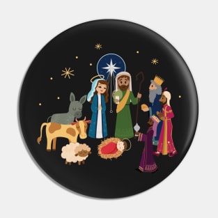 Christmas Nativity Scene Pin