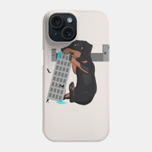 Attack of the Enormous Dachshund!!! Phone Case