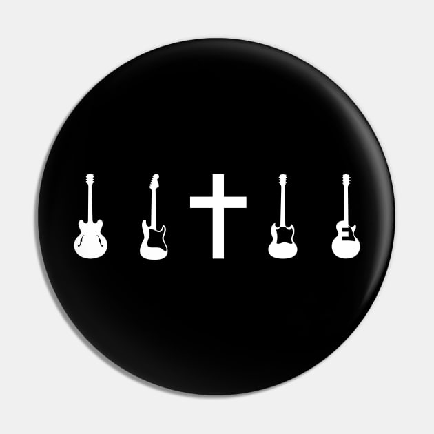 Rock Guitars Christian Pin by thelamboy