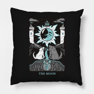 The moon Tarot Card Pillow