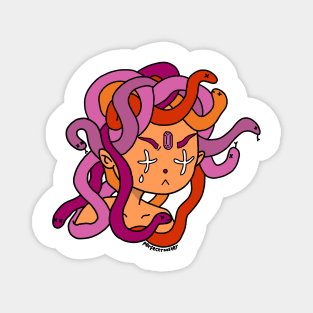 Lesbian Pride Medusa Magnet