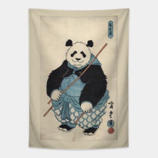 Cute Japanese panda Tapestry