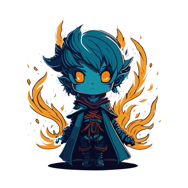 Dark Elf Fire Mage by SpriteGuy95