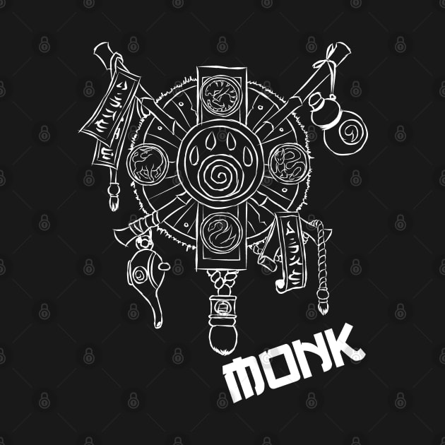 Monk Crest (White) by DeLyss-Iouz