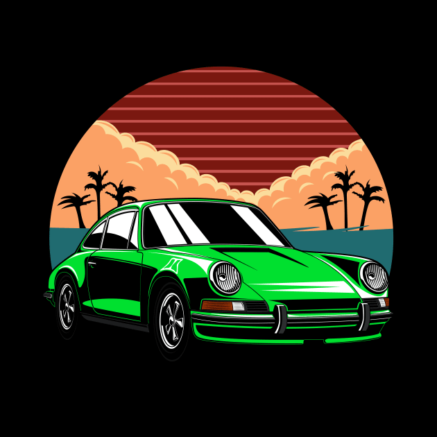 green 912 vintage car by dipurnomo