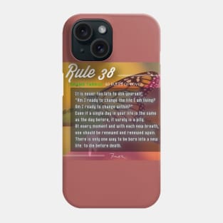 40 RULES OF LOVE - 38 Phone Case